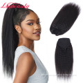 Lsy Natural Kinky Straight Drawstring Ponytail 100% Brazilian Virgin Human Hair Extension Ponytail For Black Women